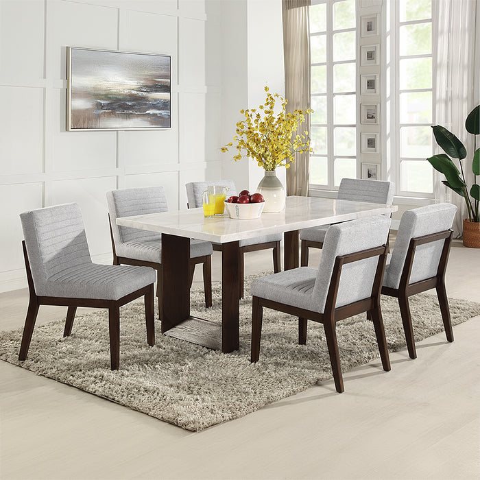 Edwyn Dining Table w/Natrual Marble Top - Image 6