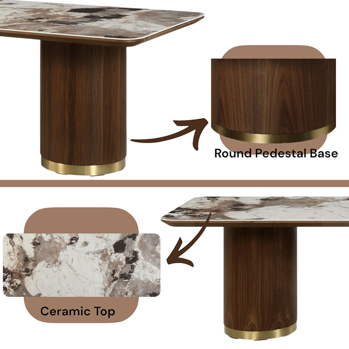 Willene Dining Table w/Ceramic Top - Image 6