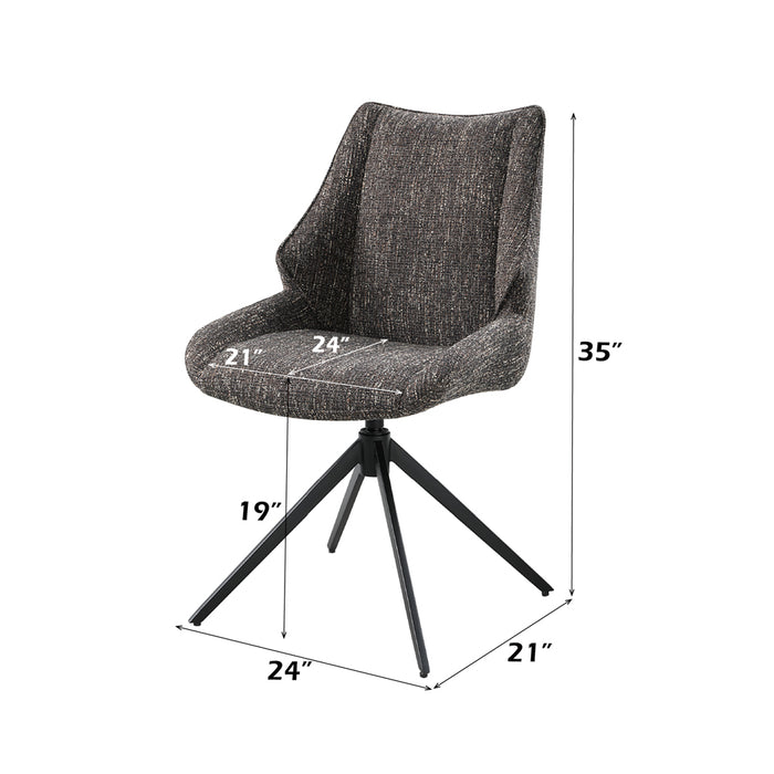 Malika Side Chair wSwivel (Set-2) - Image 7