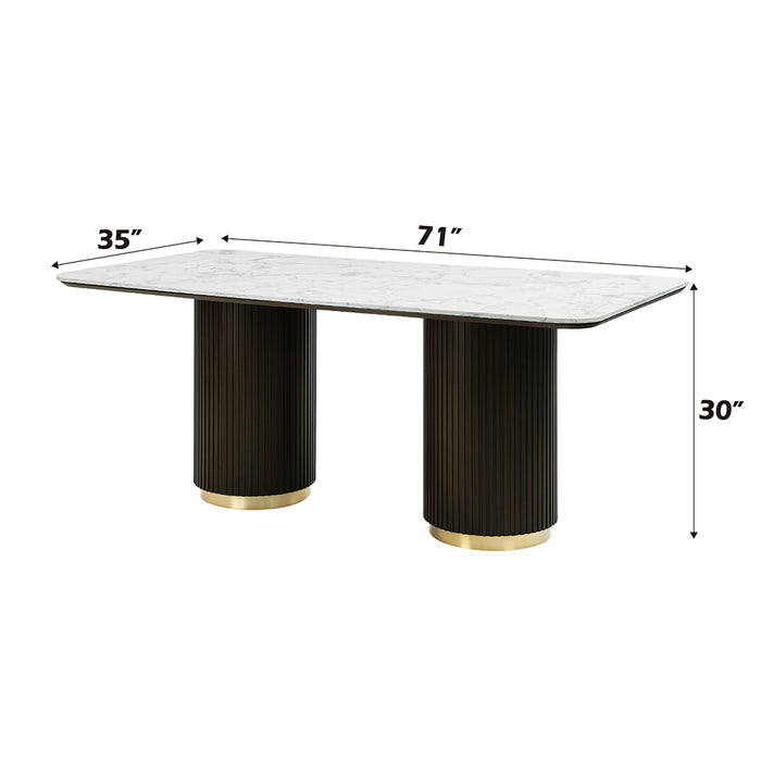 Clayten Dining Table w/Marble Top - Image 6