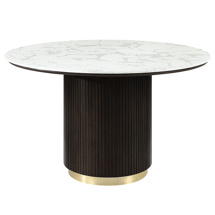 Clayten Round Dining Table w/Marble - Image 2