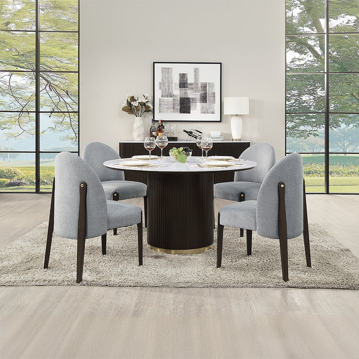 Clayten Round Dining Table w/Marble - Image 5