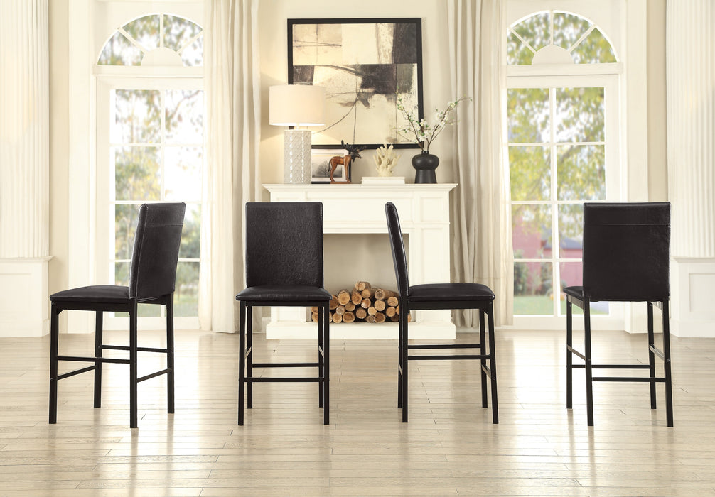 Tempe Counter Height Chair in Black/Brown - 2601-24 - FAMSA Furniture (TX)