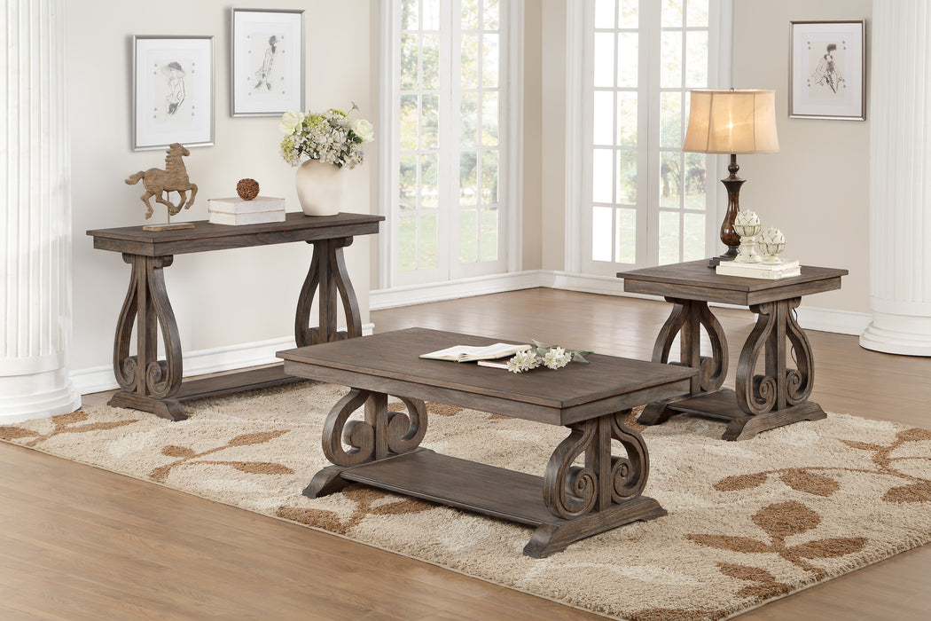 Toulon Sofa Table in Brown/Dark Oak - 5438-05 - FAMSA Furniture (TX)