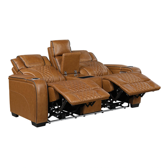 Apex Power Double Reclining Love Seat With Center Console