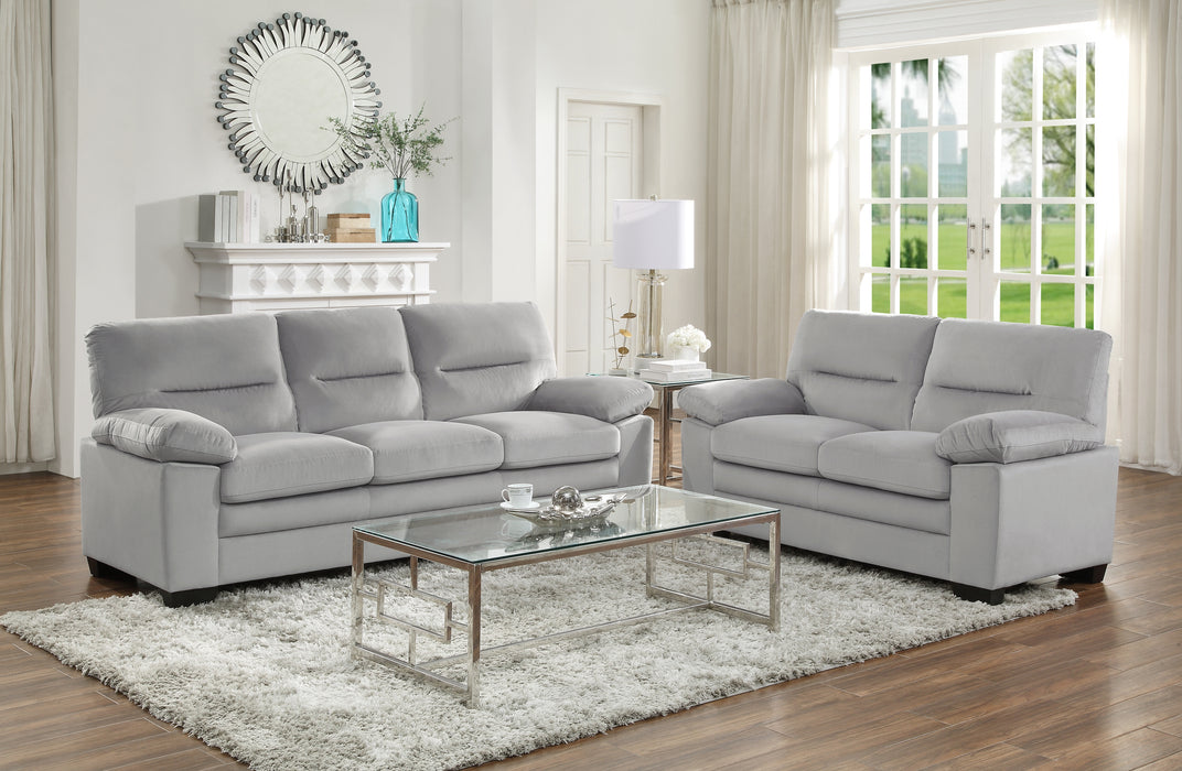 Keighly Loveseat in Gray - 9328GY-2 - FAMSA Furniture (TX)