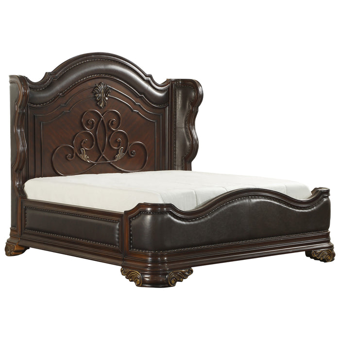 Royal Highlands Eastern King Bed in Cherry - 1603K-1EK - FAMSA Furniture (TX)