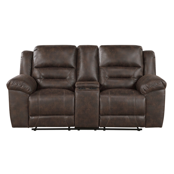 Hazen Double Reclining Love Seat With Center Console