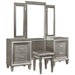 Tamsin (3)Vanity Dresser with Mirror in Transparent/Gold/Silver/Champagne/Gray - 1616-15* - FAMSA Furniture (TX)