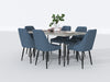 Keene Side Chair in Gray/Metal - 5817GYS - FAMSA Furniture (TX)