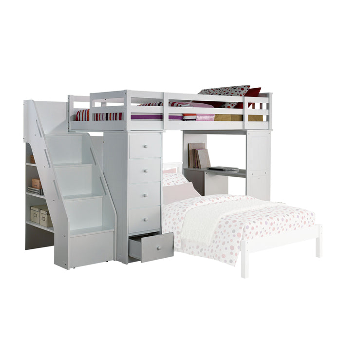 Freya Twin Loft Bed w/Storage - Image 4