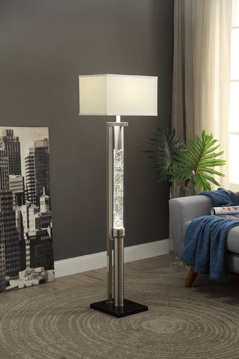 Noura Floor Lamp in Gold/Silver/Champagne/Transparent - H11760 - FAMSA Furniture (TX)