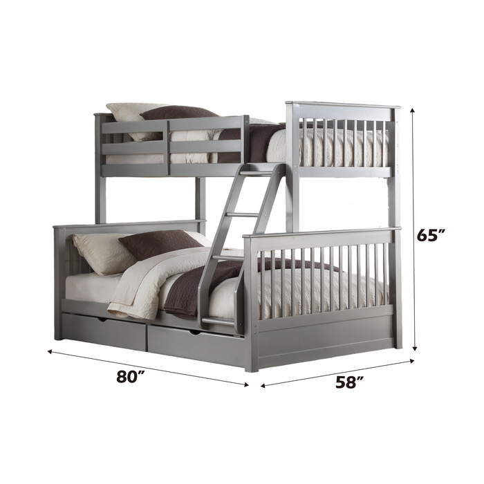 Haley II Bunk Bed (T/F) w/Storage - Image 9