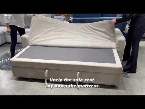 Haran Sofa w/Sleeper, Storage & 2 Pillows - Image 2