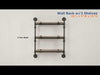 Brantley Wall Rack w/2 Shelves - Image 6