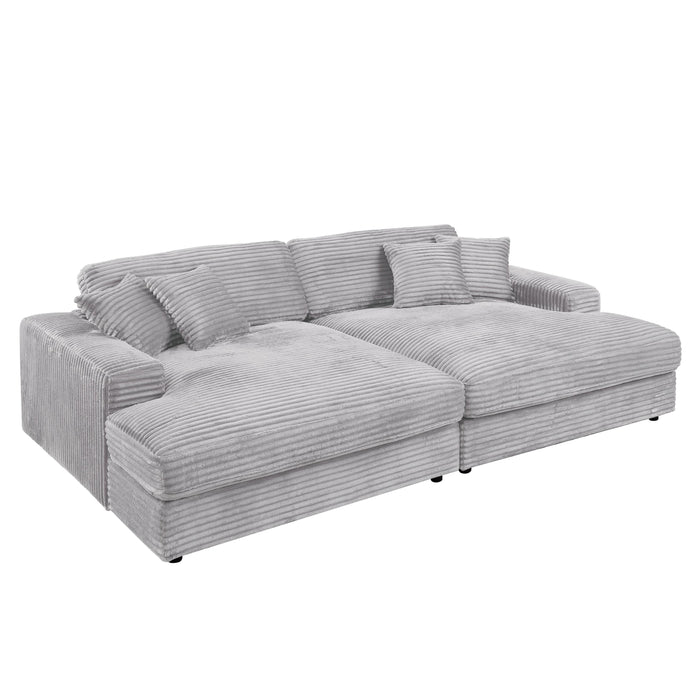 Hilde Sectional Sofa w/4 Pillows - Image 12