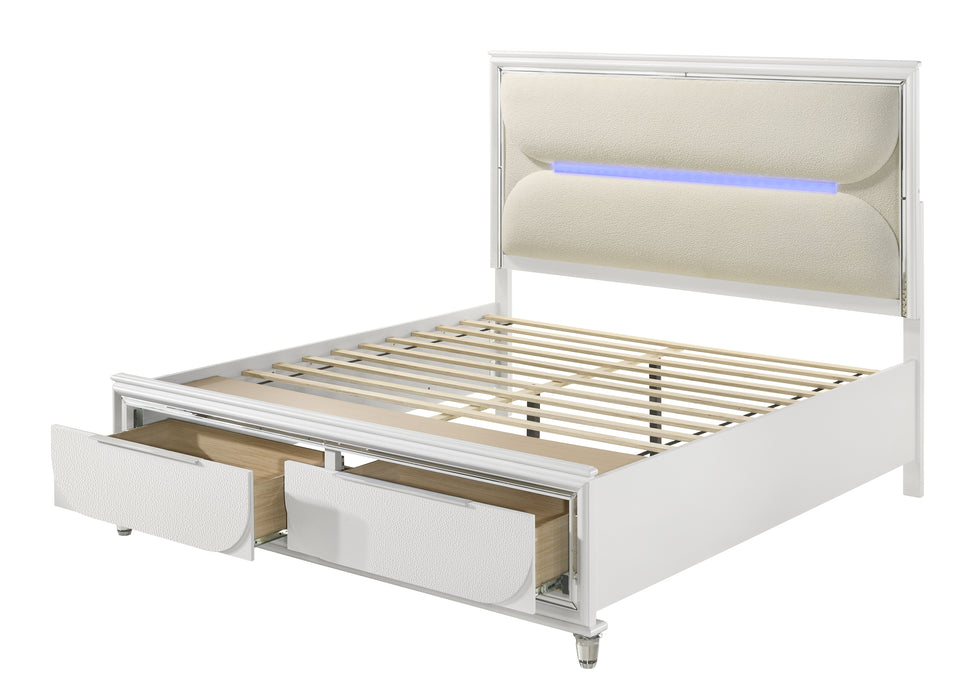 Tarian Queen Bed w/Storage & LED - Image 11