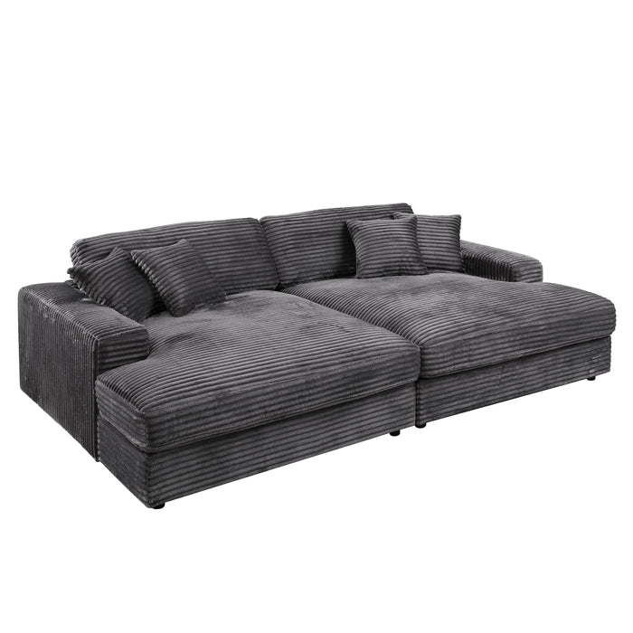 Hilde Sectional Sofa w/4 Pillows - Image 12