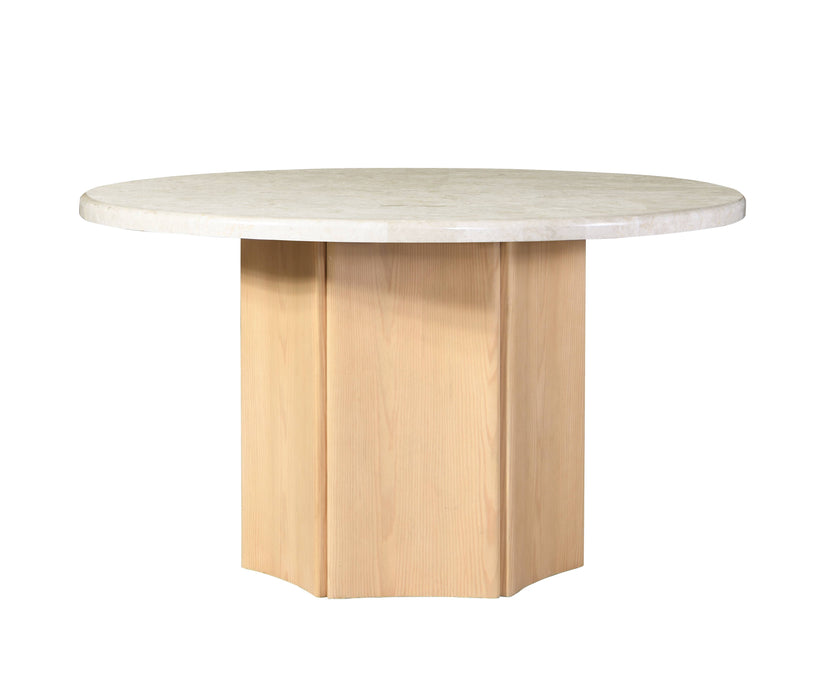 Qwin Round Dining Table w/Natrual Marble Top - Image 8