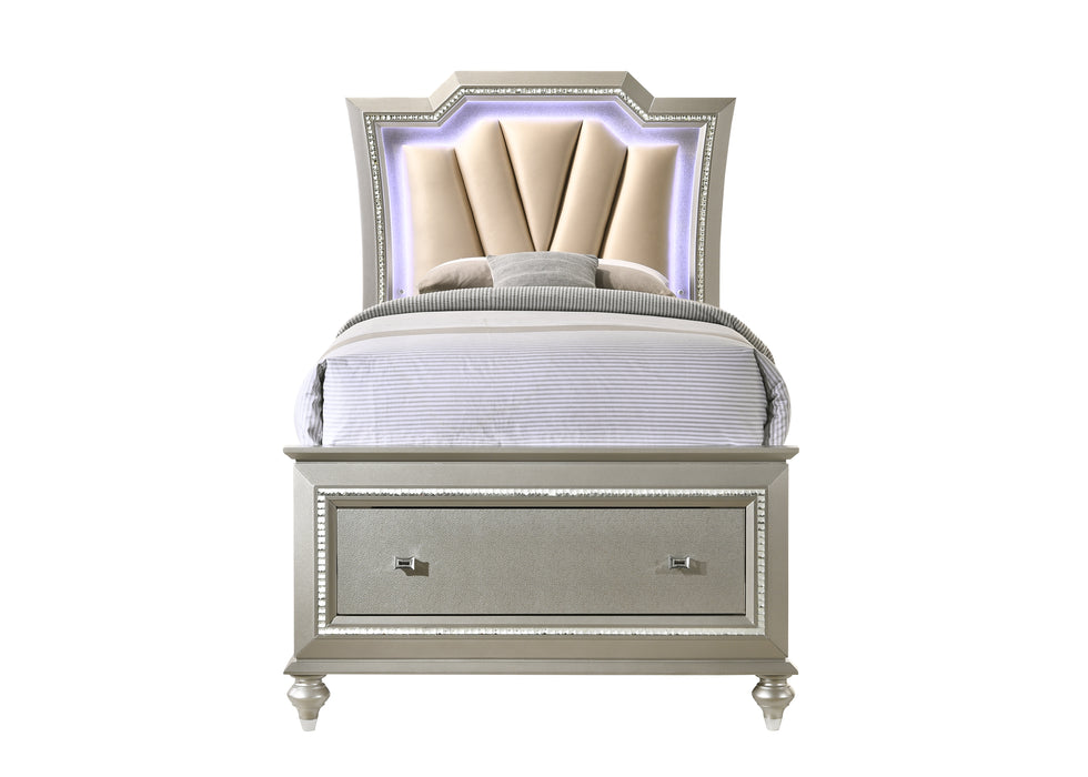 Kaitlyn Full Bed w/Storage & LED - Image 4