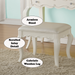 Edalene Vanity Stool - Image 4