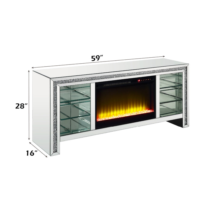 Noralie TV Stand w/Fireplace & LED - Image 9