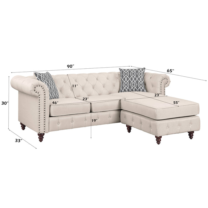Waldina Reversible Sectional Sofa - Image 3