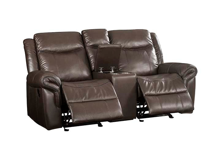 Lydia Motion Loveseat w/USB Port & Console - Image 5