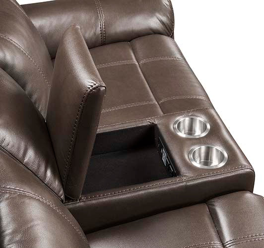Lydia Motion Loveseat w/USB Port & Console - Image 6