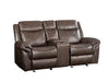 Lydia Motion Loveseat w/USB Port & Console
