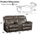 Lydia Motion Loveseat w/USB Port & Console - Image 8