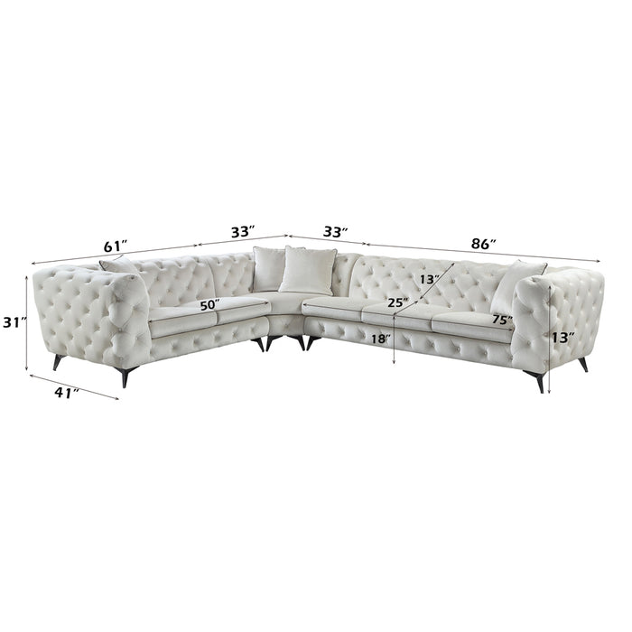 Atronia Sectional Sofa w/4 Pillows - Image 8