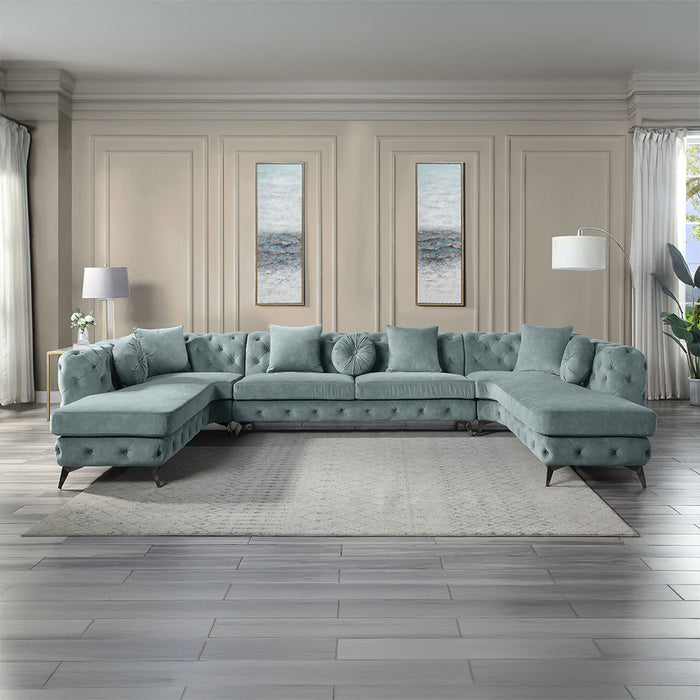 Atronia Sectional Sofa w/7 Pillows