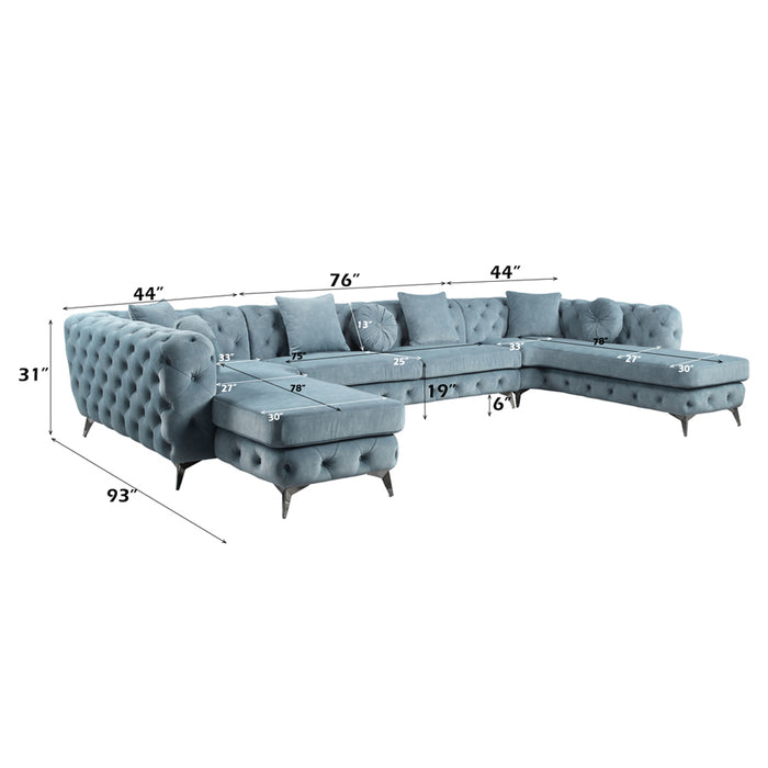 Atronia Sectional Sofa w/7 Pillows - Image 7