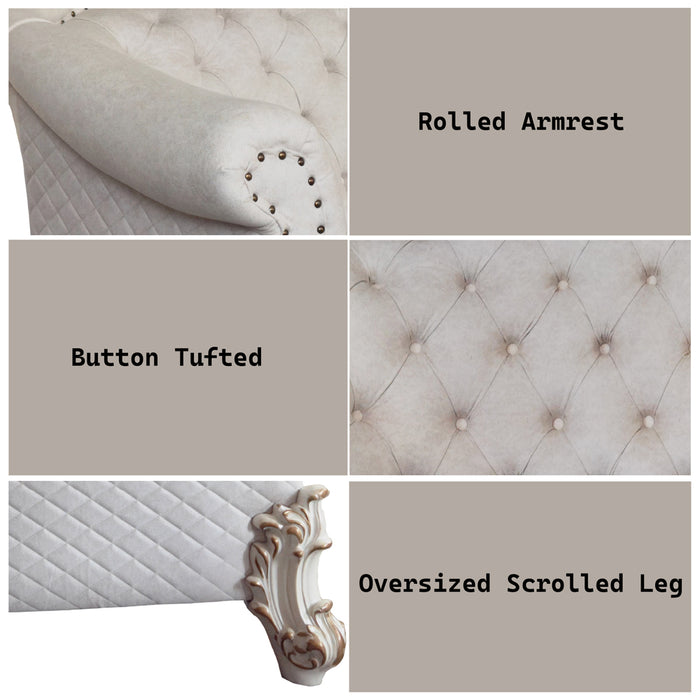 Vendome II Loveseat w/4 Pillows - Image 6