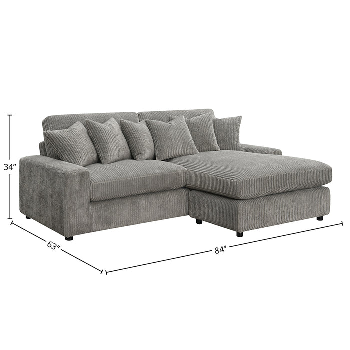 Tavia Sectional Sofa w/6 Pillows - Image 9