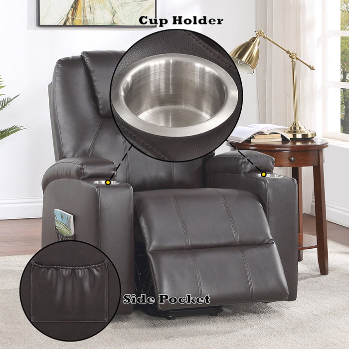 Evander Recliner w/Power Lift & Massage - Image 11