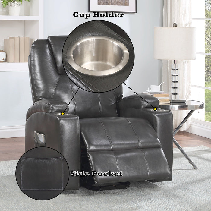 Evander Recliner w/Power Lift & Massage - Image 11