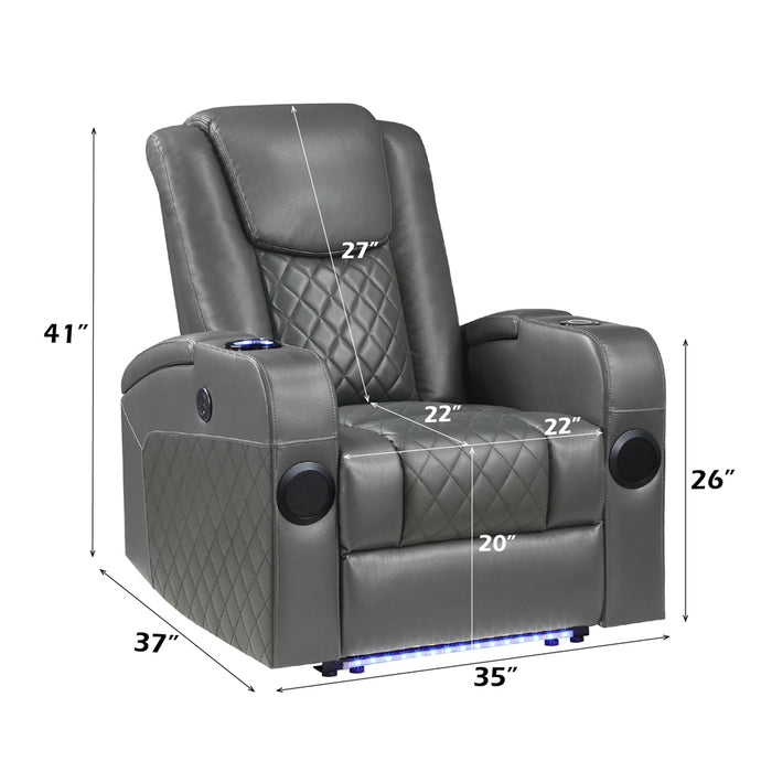 Alair Power Motion Recliner w/Bluetooth Speaker & Cooling Cup Holder - Image 12