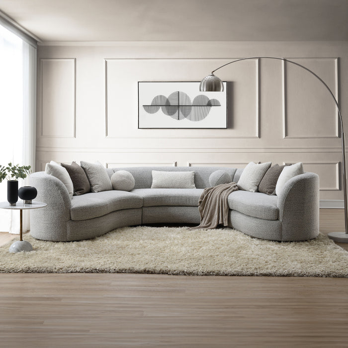 Ivria Sectional Sofa w/9 Pillows
