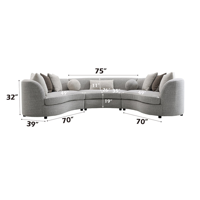 Ivria Sectional Sofa w/9 Pillows - Image 8