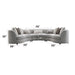 Ivria Sectional Sofa w/9 Pillows - Image 8