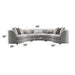 Ivria Sectional Sofa w/9 Pillows - Image 6