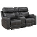 Hirah Motion Loveseat w/Console & USB Port - Image 2