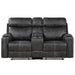 Hirah Motion Loveseat w/Console & USB Port - Image 3