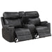 Hirah Motion Loveseat w/Console & USB Port - Image 4