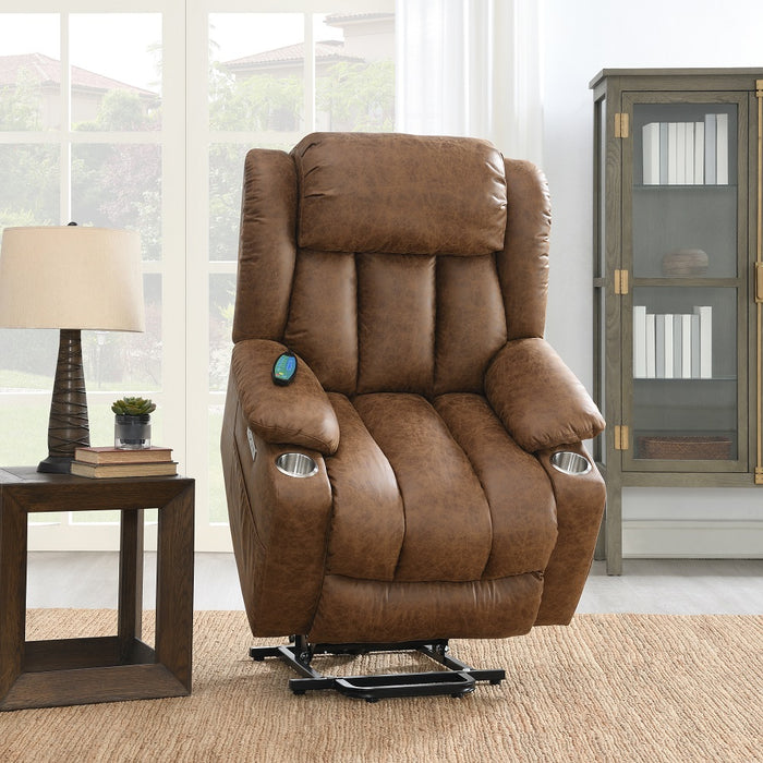 Omarion Power Recliner w/Lift, Heating & Massage