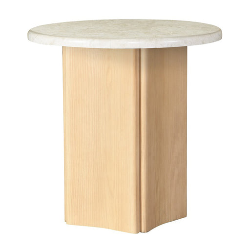 Qwin End Table w/Natrual Marble Top - Image 2