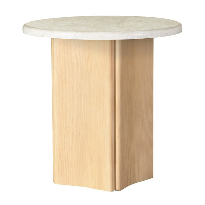 Qwin End Table w/Natrual Marble Top - Image 2