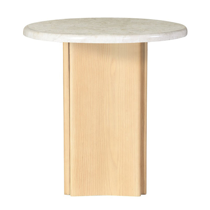 Qwin End Table w/Natrual Marble Top - Image 3